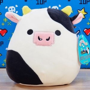Squishmallow Clover the Bull Cow 7" Ice Cream Variant Farm Pal Plush Toy NWT